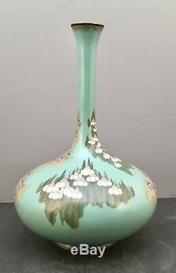 0Japanese Meiji Wireless Cloisonne Vase attrib. To Ota Jinnoei