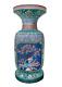 16 Inch Huge Antique Cloisonne Japanese Edo Baluster Vase Bird Floral Enamel