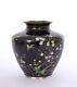 1930's Japanese Wireless Cloisonne Enamel Shippo Vase Plum Flower