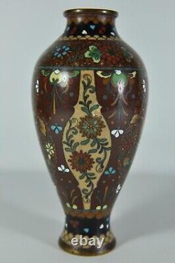 #19 Fine Antique Japanese Chinese Cloisonne Vase