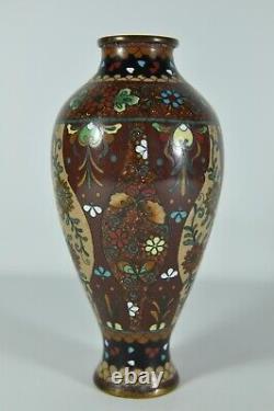 #19 Fine Antique Japanese Chinese Cloisonne Vase