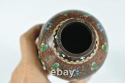 #19 Fine Antique Japanese Chinese Cloisonne Vase