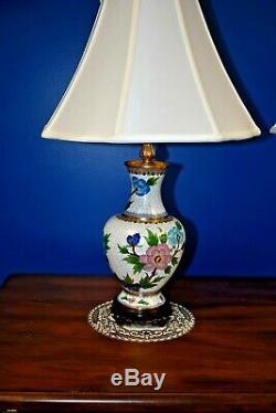26 Pair Of Chinese Cloisonne Vase Lamps Asian-oriental-porcelain-japanese