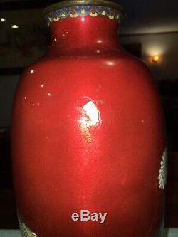 29 3/8 Japanese Cloisonne Vase Lamp