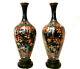 6 H Marked Moku Japanese Meiji Period Cloisonne Mirror Pair Hexagon Vase
