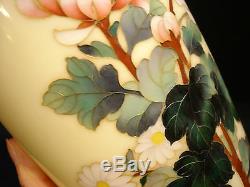 9 1/2 Japanese Showa Period Silver Cloisonne Vase