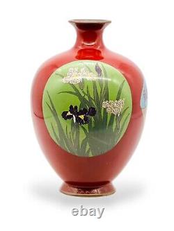 A Fine Japanese cloisonne enamel Vase. Meiji period