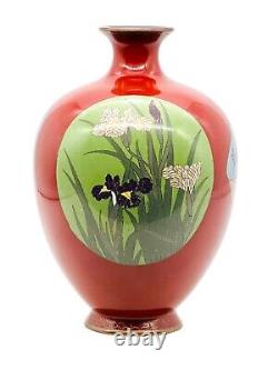 A Fine Japanese cloisonne enamel Vase. Meiji period