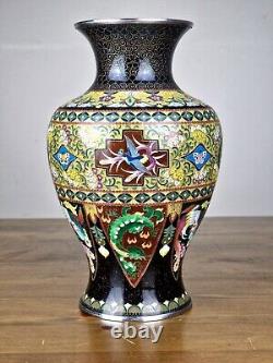 A Large Japanese Cloisonne Vase made by Inaba Company