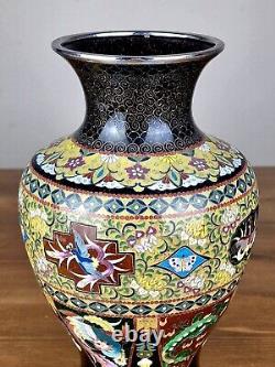 A Large Japanese Cloisonne Vase made by Inaba Company