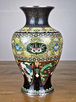 A Large Japanese Cloisonne Vase made by Inaba Company