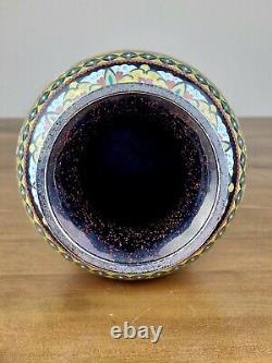 A Large Japanese Cloisonne Vase made by Inaba Company