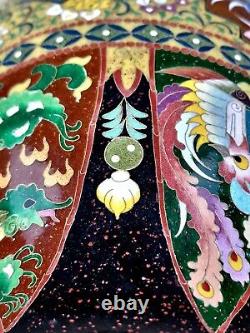 A Large Japanese Cloisonne Vase made by Inaba Company