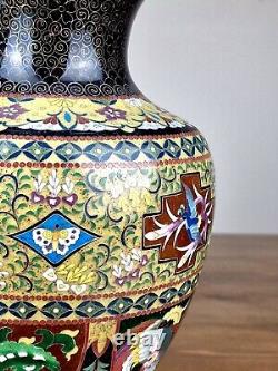 A Large Japanese Cloisonne Vase made by Inaba Company