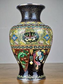 A Large Japanese Cloisonne Vase made by Inaba Company