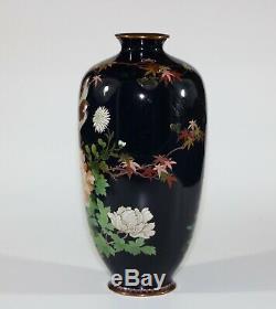 A Meiji period big and very special shape Japanese cloisonne vase 0976D