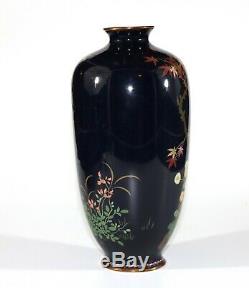 A Meiji period big and very special shape Japanese cloisonne vase 0976D