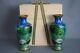 A Pair Of Extraordinary Japanese Meiji Period Ginbari Cloisonné Enamel Vases 345