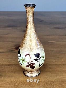 A Rare Japanese Ginbari Cloisonne Vase signed by Hattori Tadasaburo