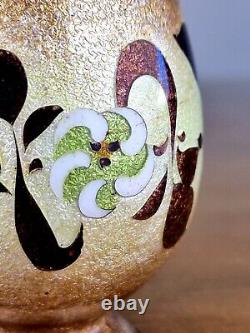 A Rare Japanese Ginbari Cloisonne Vase signed by Hattori Tadasaburo