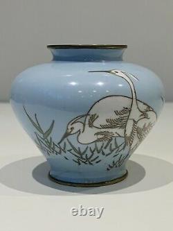 A master piece Antique Japanese Cloisonne vase Signed-Hattori Tadasaburo. Meiji