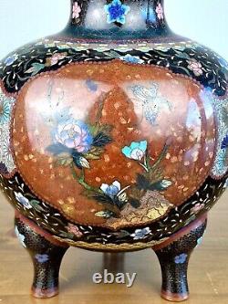 An Interesting Japanese Cloisonne Dragon Koro Meiji Era