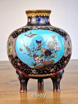 An Interesting Japanese Cloisonne Dragon Koro Meiji Era