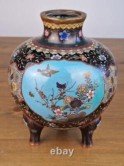 An Interesting Japanese Cloisonne Dragon Koro Meiji Era