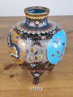 An Interesting Japanese Cloisonne Dragon Koro Meiji Era