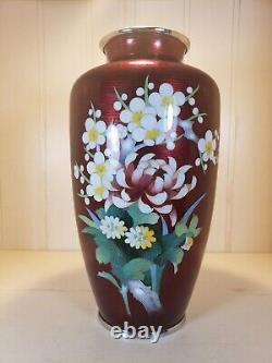 Ando Japanese Cloisonné Vase Antique With Mark Meiji Period