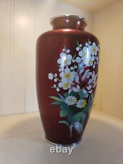 Ando Japanese Cloisonné Vase Antique With Mark Meiji Period