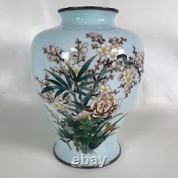 Ando Jubei Japanese Silver wire Cloisonne Vase
