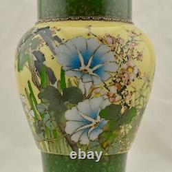 Antique 11 Meiji-Period Japanese Cloisonne musen-jippo vase by Namikawa Sosuke