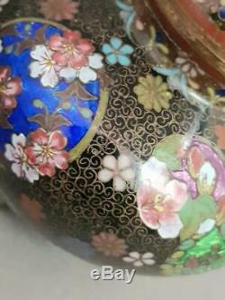 Antique 19th Century Japanese Cloisonne Koro Pot. Meiji Period 1868-1912