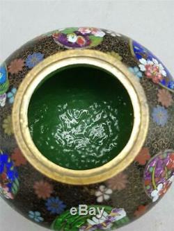 Antique 19th Century Japanese Cloisonne Koro Pot. Meiji Period 1868-1912