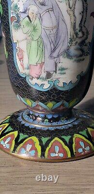 Antique Chinese Cloisonne Enamel Vase early 1900s ROC period