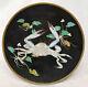 Antique Chinese Japanese Cloisonne Charger Art Deco Crab 20th Century