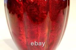 Antique Japanese Ando Studio Cloisonne Vase Ginbari Pigeon Blood Signed