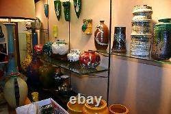 Antique Japanese Ando Studio Cloisonne Vase Ginbari Pigeon Blood Signed