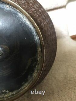 Antique Japanese Champleve Bronze Vase