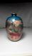 Antique Japanese Chinese Silver Enamel Ginbari Cabinet Vase With Great Artist Sg