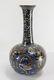 Antique Japanese Cloisonne Bottle Vase Dragon, Birds, Phoenix As Is