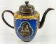 Antique Japanese Cloisonne Enamel Teapot Coffeepot Phoenix Dragon