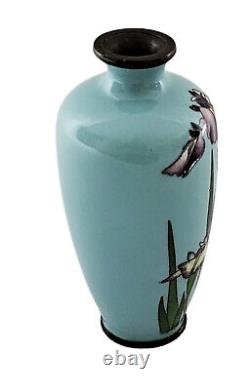 Antique Japanese Cloisonne Enamel Vase Meiji Period 1868 -1912