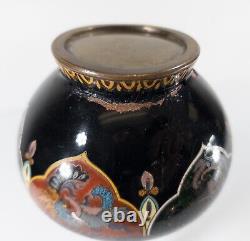 Antique Japanese Cloisonne Enamel Vase With Great Form, As Is