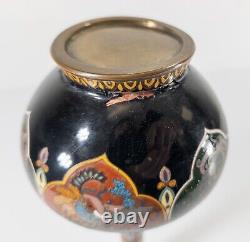 Antique Japanese Cloisonne Enamel Vase With Great Form, As Is