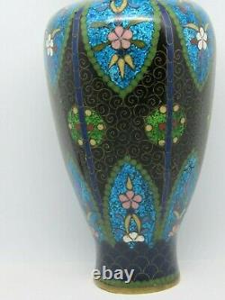 Antique Japanese Cloisonne Enamel on Copper Small Vase