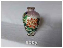 Antique Japanese Cloisonne Foil Ginbari Vase Signed