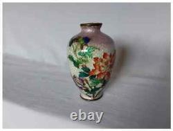 Antique Japanese Cloisonne Foil Ginbari Vase Signed