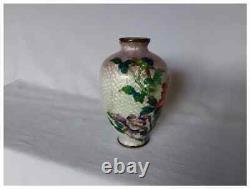 Antique Japanese Cloisonne Foil Ginbari Vase Signed